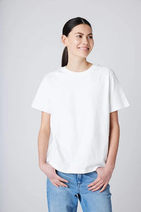 ICHI Palmer Cotton Tee - Cloud Dancer