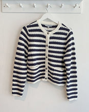 Load image into Gallery viewer, Red Button Danelle Cotton Jacket - Navy &amp; Ecru Stripe