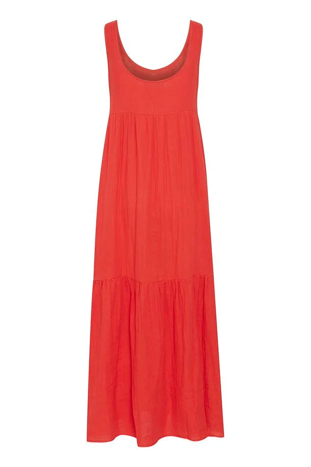 ICHI Foxa Cotton Maxi Sundress - Grenadine