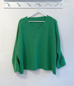 Jessie Mohair Jumper - Emerald Green