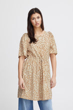 Load image into Gallery viewer, ICHI Tamiko Short Leopard Print Dress - Natural