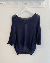 Load image into Gallery viewer, Rachelle Open Stitch Jumper - Navy