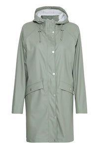 ICHI Tazi Raincoat - Seagrass