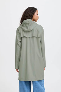 ICHI Tazi Raincoat - Seagrass