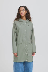 ICHI Tazi Raincoat - Seagrass