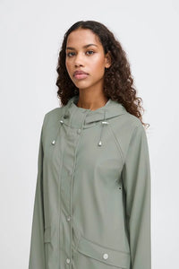 ICHI Tazi Raincoat - Seagrass