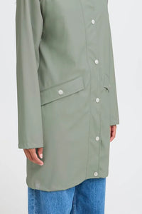 ICHI Tazi Raincoat - Seagrass