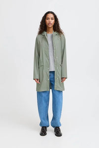 ICHI Tazi Raincoat - Seagrass