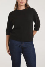 Load image into Gallery viewer, Betty Three Quarter Sleeve Jumper - Black