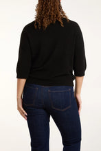 Load image into Gallery viewer, Betty Three Quarter Sleeve Jumper - Black