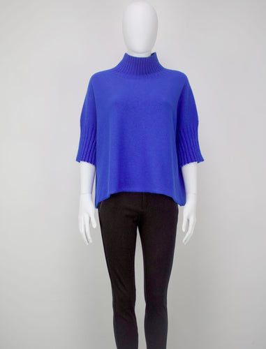 Sansa Three Quarter Sleeve Jumper - Royal Blue