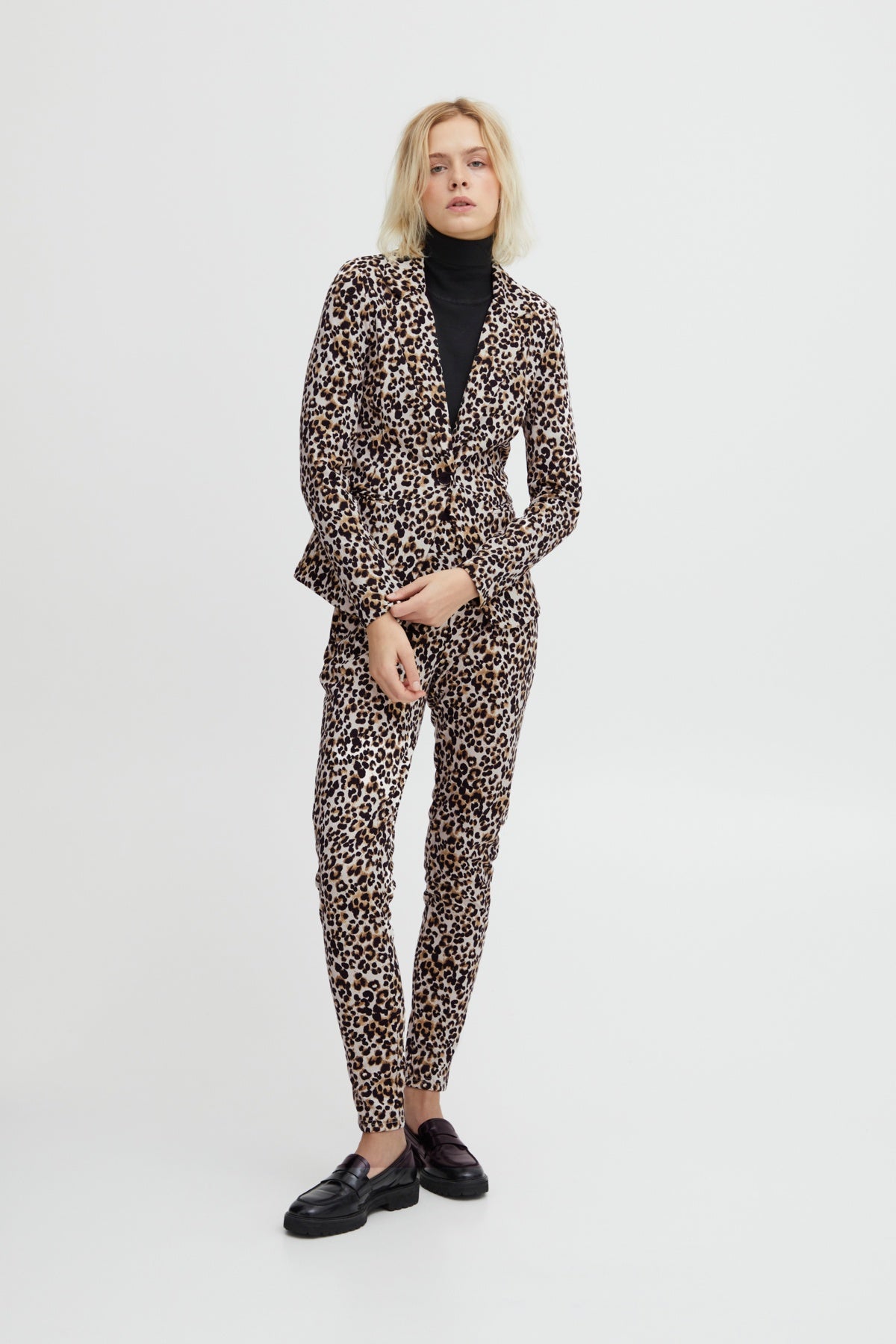 Leopard print best sale blazer uk