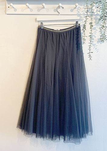 Beatrice Tulle Skirt - Charcoal